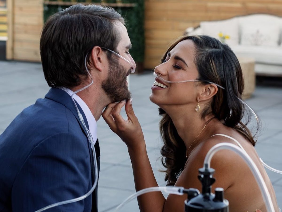 Oxygen bar at Vail colorado wedding reception