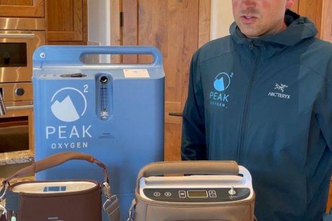 a person standing in front of a table