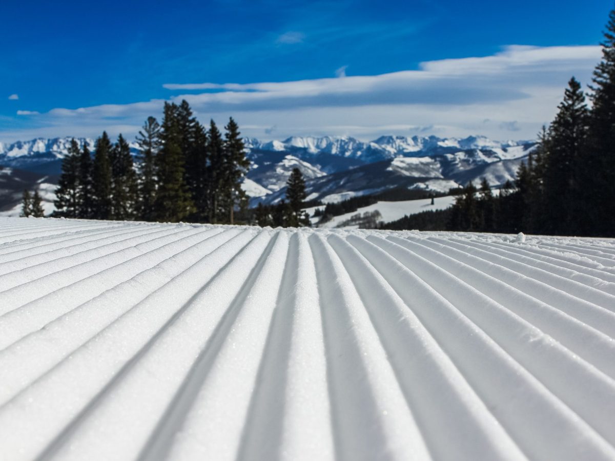 a snow covered slope