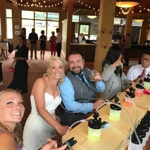 oxygen bar at a wedding in colorado