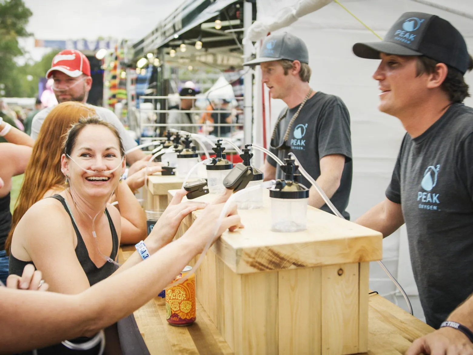 mobile oxygen bar for events in colorado